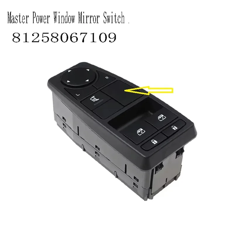 

Practical 81258067109 Master Power Window Mirror Switch For MAN TGL TGM Truck TGS TGX Window Lift Switch