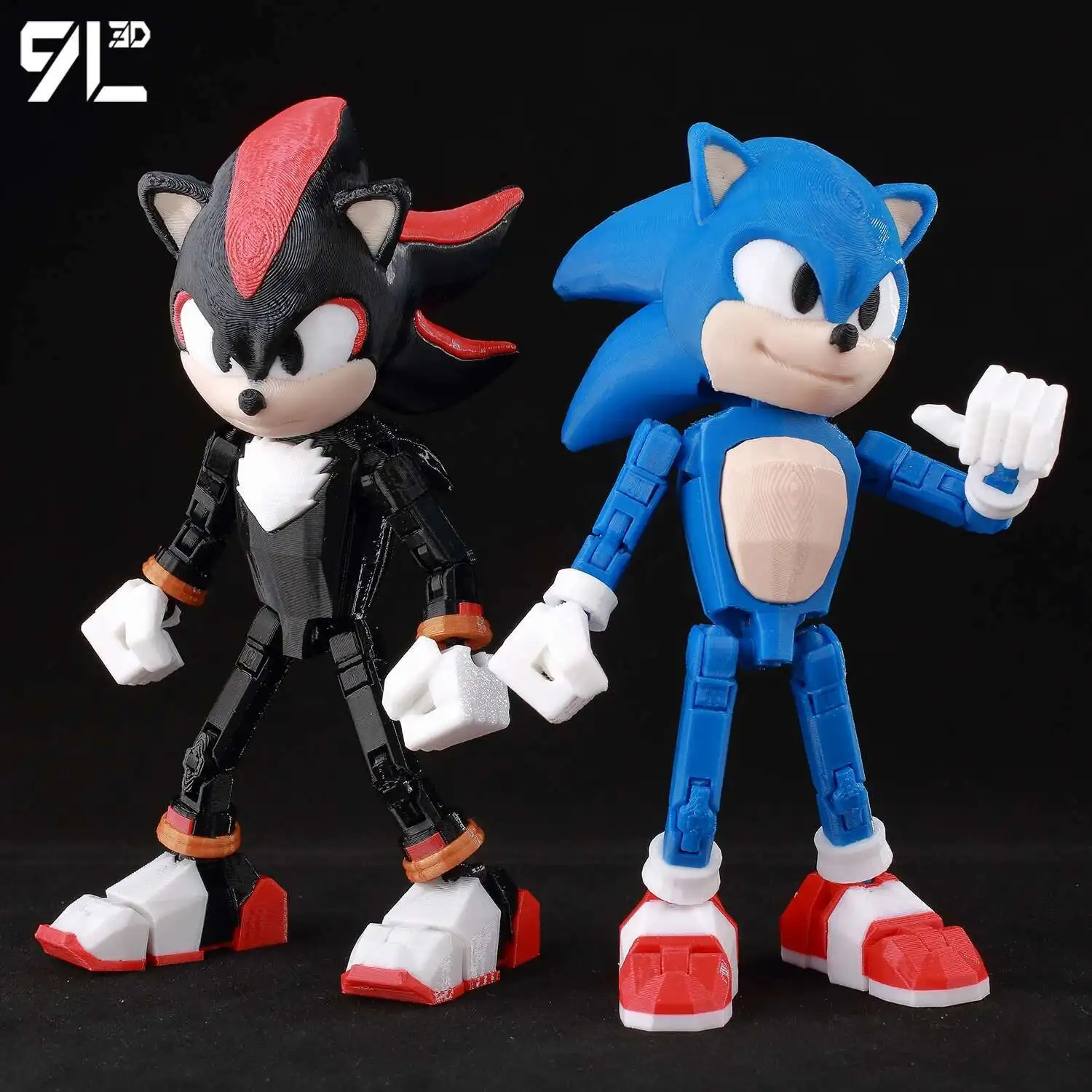 Sonic 3 Movie Action Figure Super Shadow – 13 Cm, Articolata, In Materiale Resistente, Perfetta Per Collezionisti E Fan - Foto 2