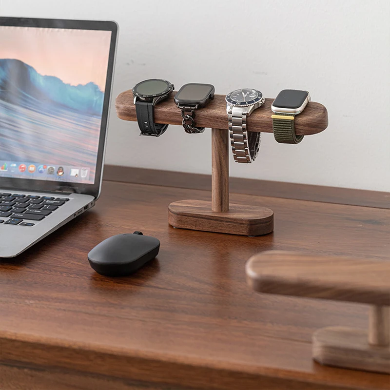 

Walnut Watch Bracket Display Holder Jewelry Bracket Chain Anklets Hanger Stand Racks Organizer For Counter Shows