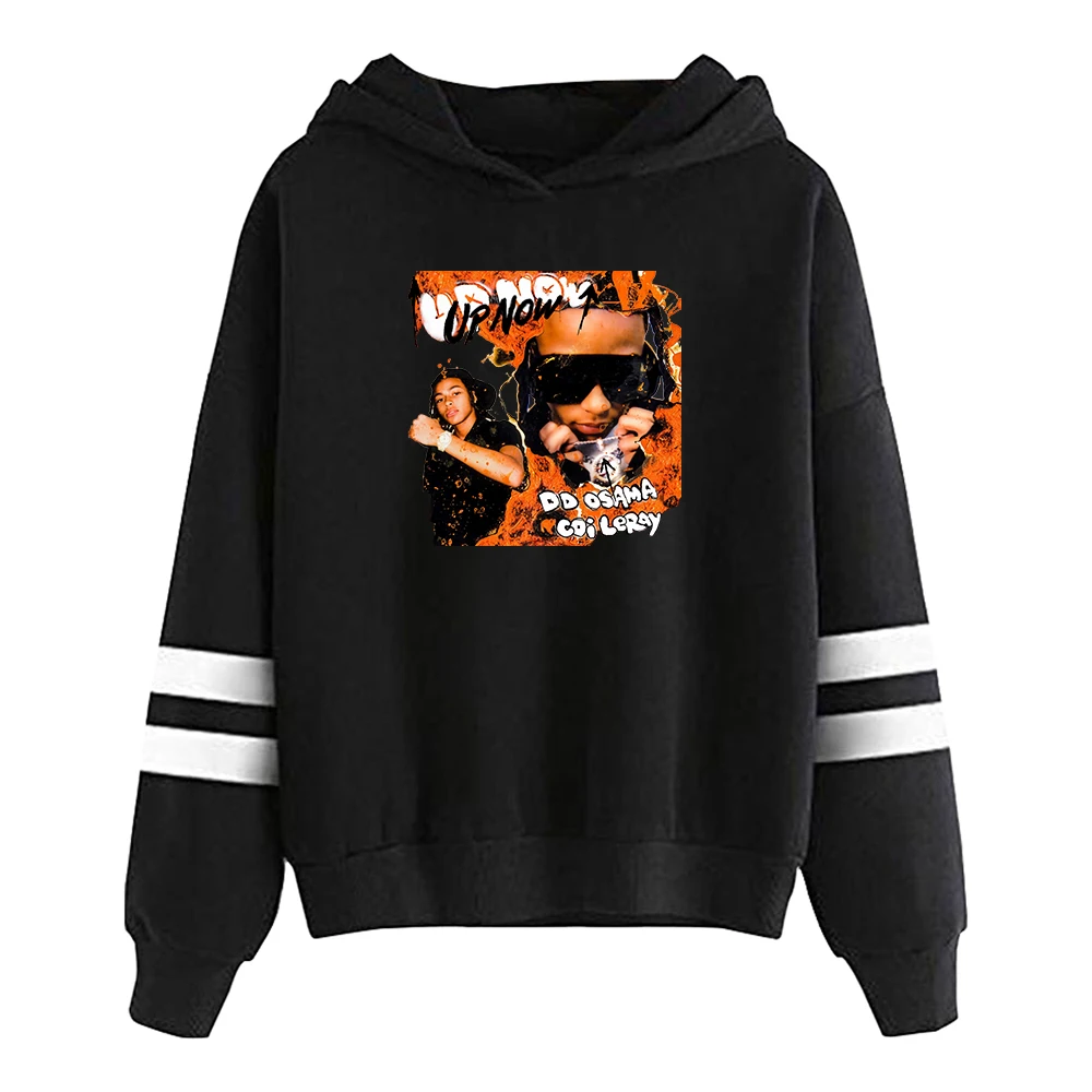 

2026 DD Osama Hoodie Pop Rapper Vintage Pocketless Parallel Bars Sleeve Streetwear Women Men Hooded Sweatshirt Hip Hop Clothes