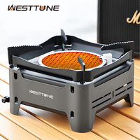 WESTTUNE Outdoor Gas Stove Portable Cooking Stoves Camping Emergency Burner with Electronic Ignition for Garden Picnic BBQ