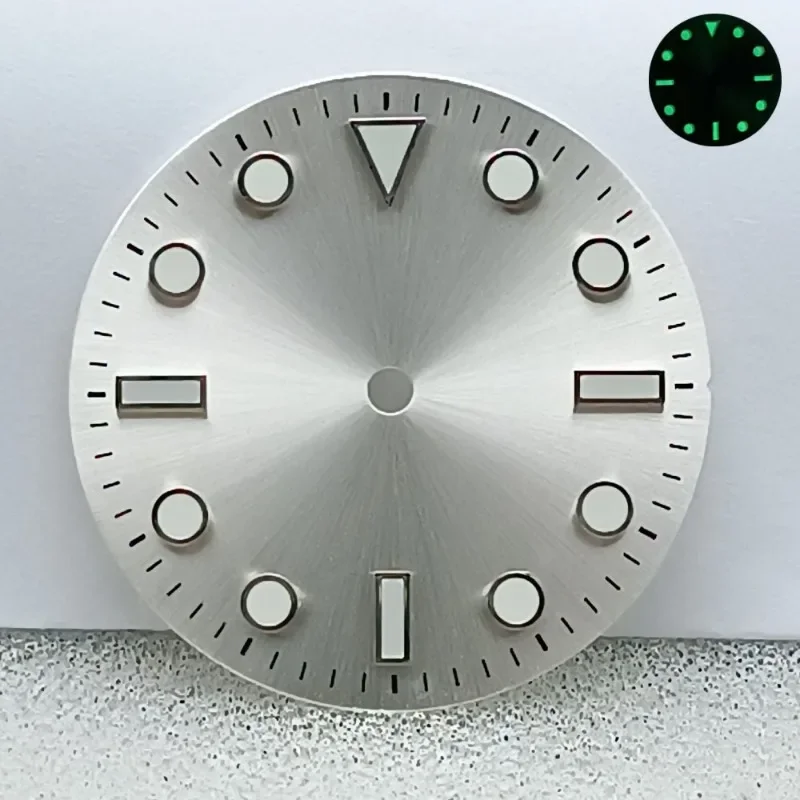 28.5mm NH35 Modified Dial New Customized Accessory Green Luminous Suitable for NH34 NH35 Movement Men's Watch Accessories DIY