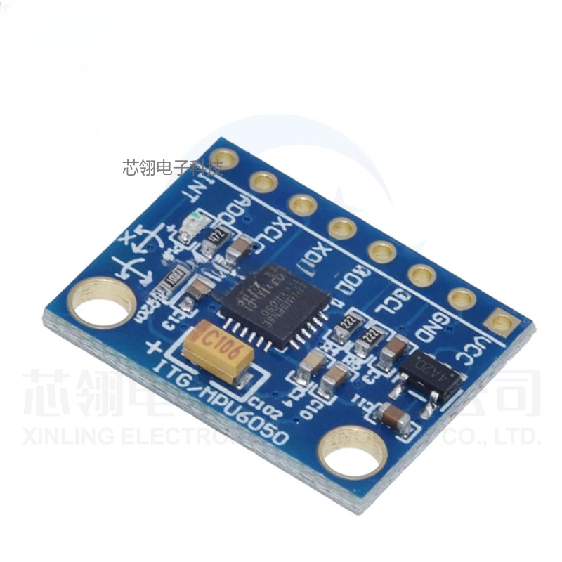 MPU-6050 modulo giroscopio a accelerazione triassiale 6DOF GY-521 con schema schematico del codice piastra placcata in oro