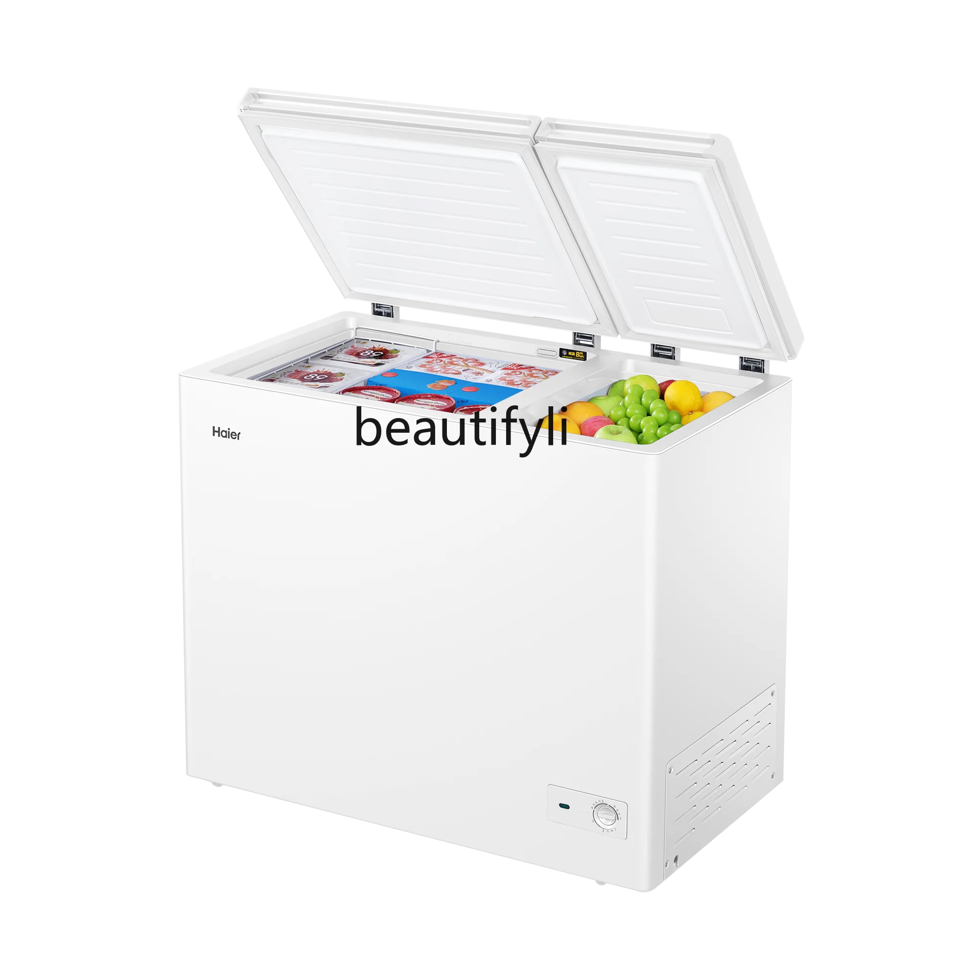 

213 liters freezer double temperature large capacity fresh-keeping and freezing dual-purpose horizontal freezer refrigerator