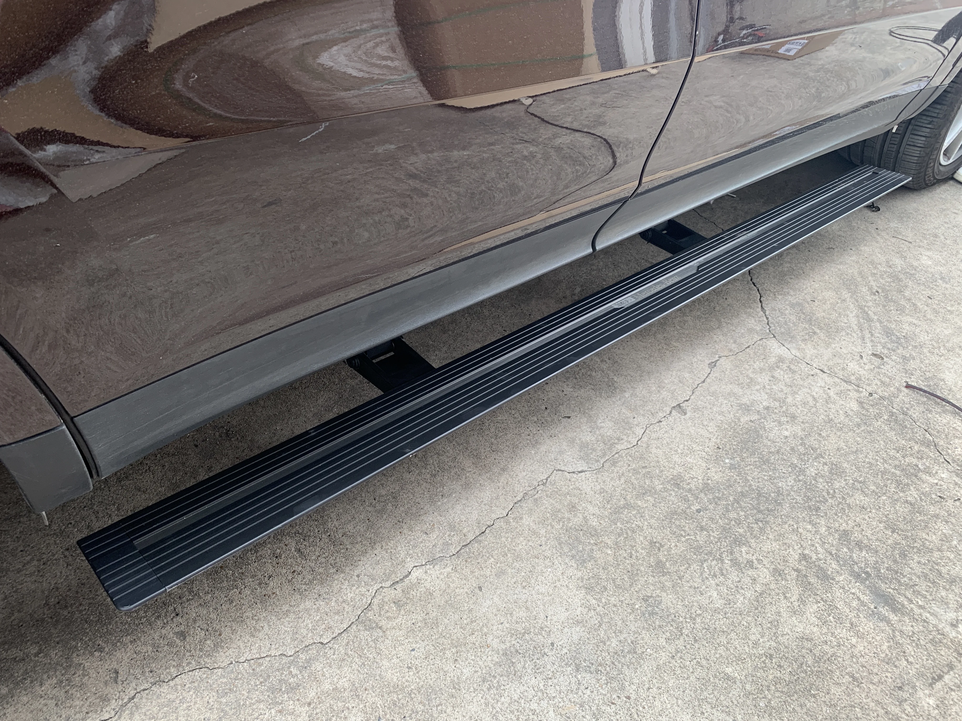 Sports Style Power Running Board Pedal For 18-23 Porsche Cayenne Fuel Version Aluminum Material Fit Transit Custom Side Step
