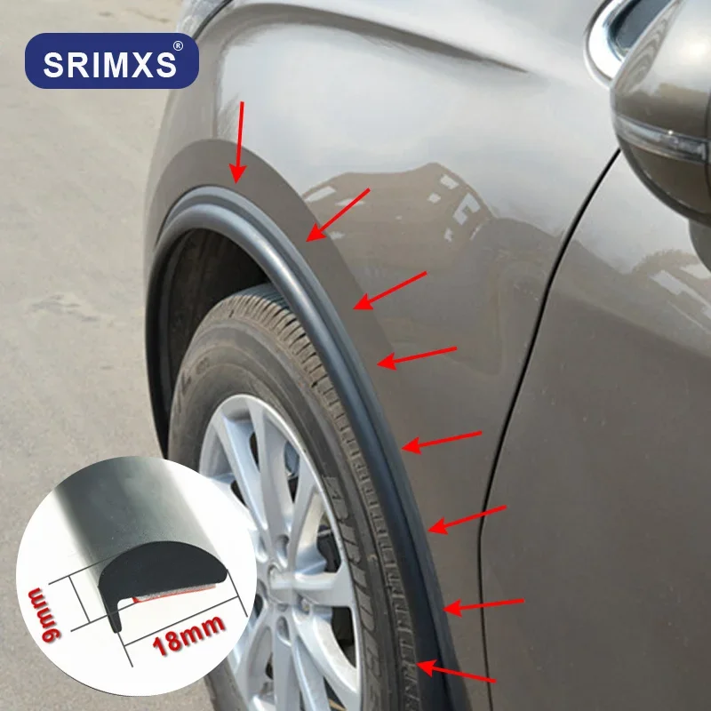 Universal Car Fender Flares Arches Wing Expander Arch Eyebrow Auto Mudguard Wheel Lip Body Kit Protector Cover Mud Guard