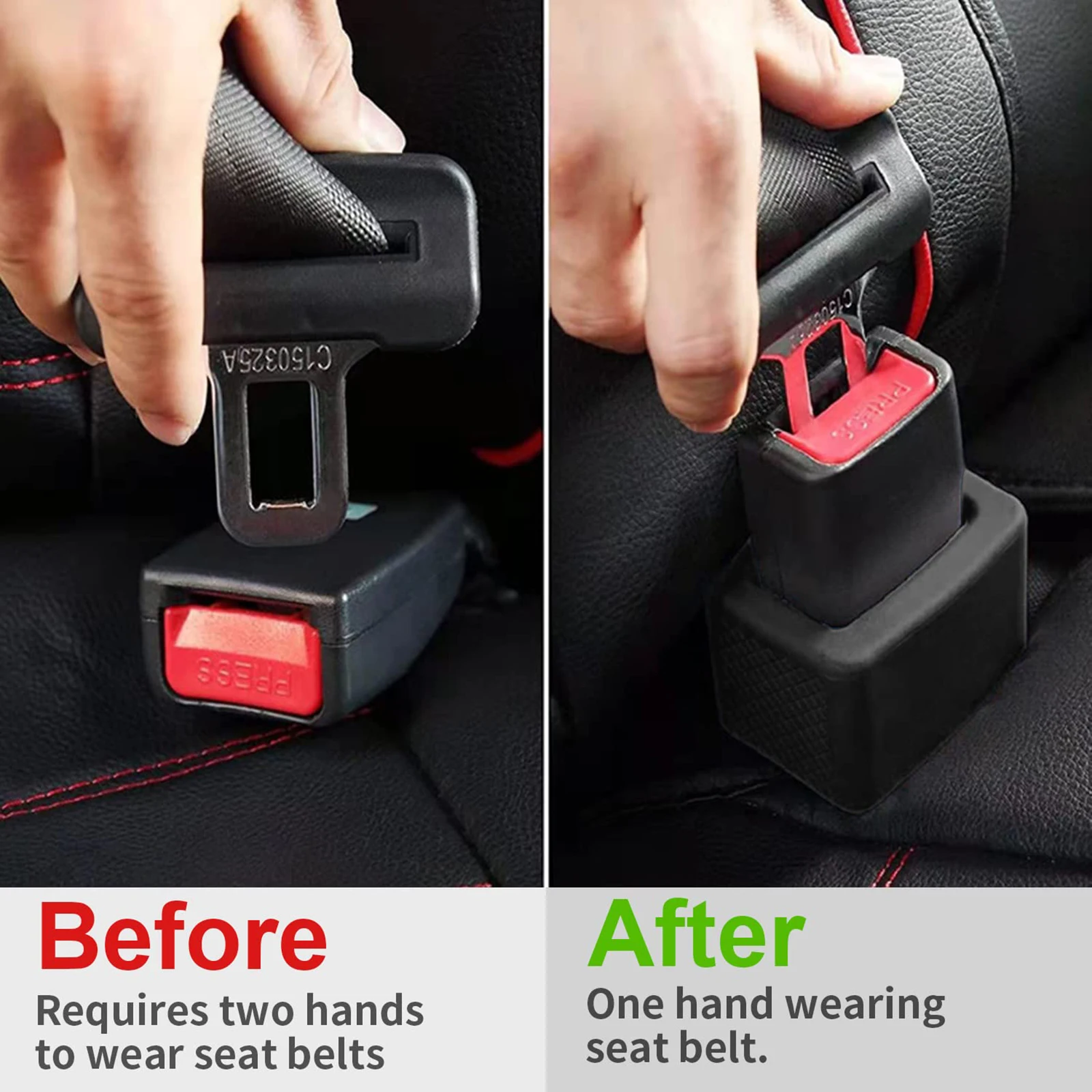 1pcs Universal Car Safety Belt Buckle Holder Silicone Buckle Protective Cover Auto Car Seat Belt Buckle Holder Car Interior Part