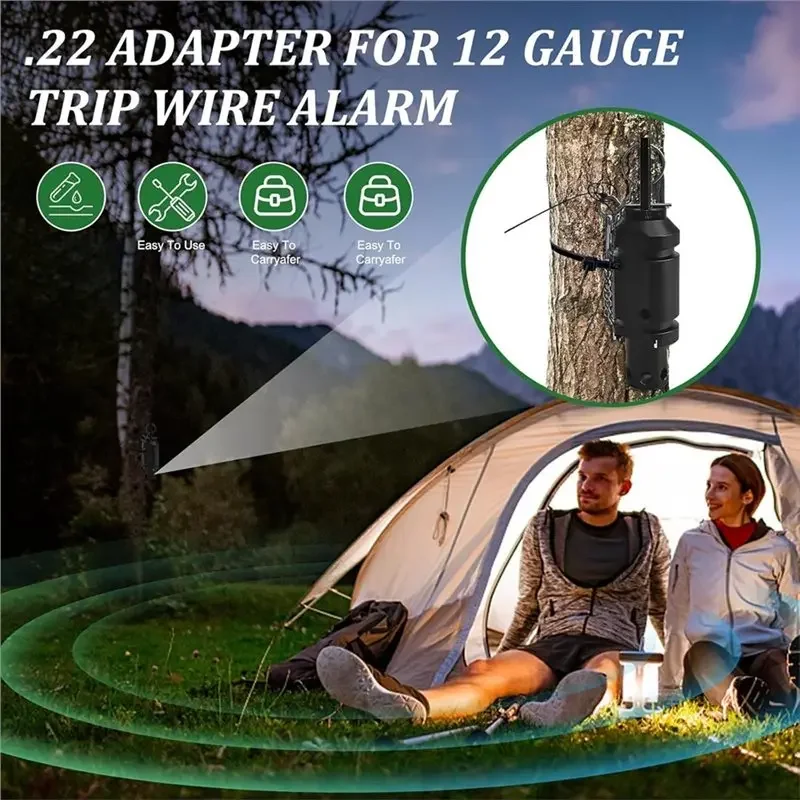 Outdoor Perimeter Tripwire Alarm Triggered for 12 Gauge Trip Alarm 2 Pack Durable Aluminum Adapter Perimeter Trip Wire Alarm image 5