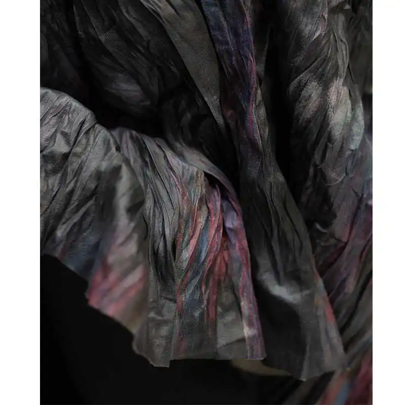

Thin Black and Gray Red Classic American Pleated Fabric Designer Creative Handmade DIY Decorative Background Wall