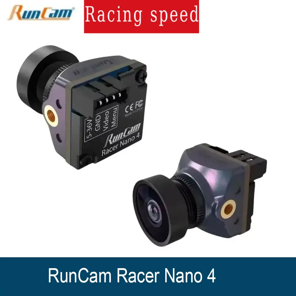 

RunCam Racer Nano 4 1200TVL Super WDR CMOS-сенсор Водонепроницаемая светодиодная подсветка Трековый режим FPV Камера NTSC PAL для гоночного дрона