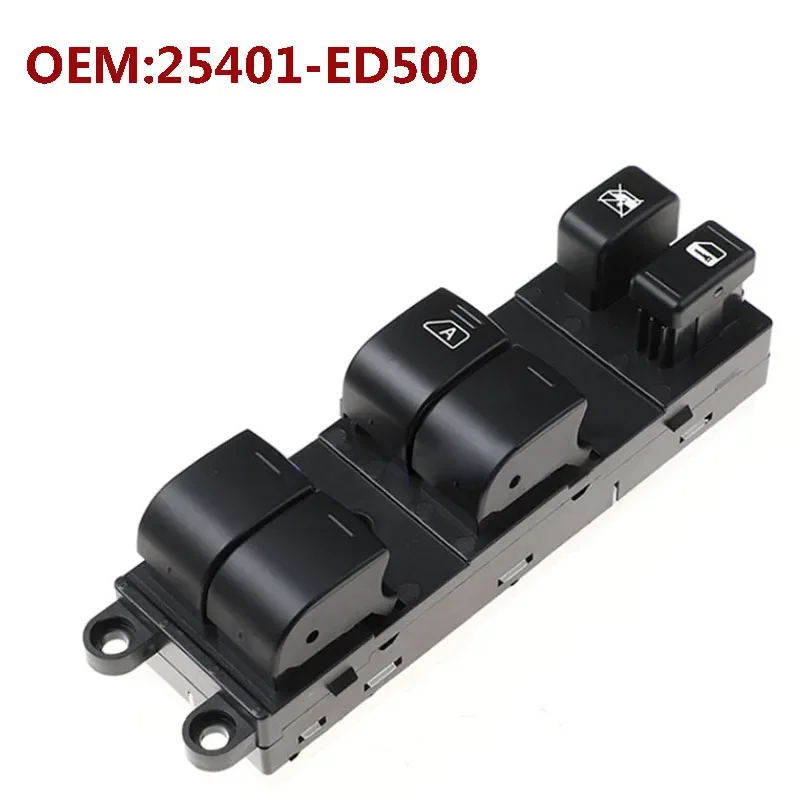 25401-ED500 รถไฟฟ้าสวิทช์หน้าต่าง Lifter ปุ่มสวิทช์สําหรับ Nissan TIIDA C11 SC11 C11Z VERSA S SL 2007-2010