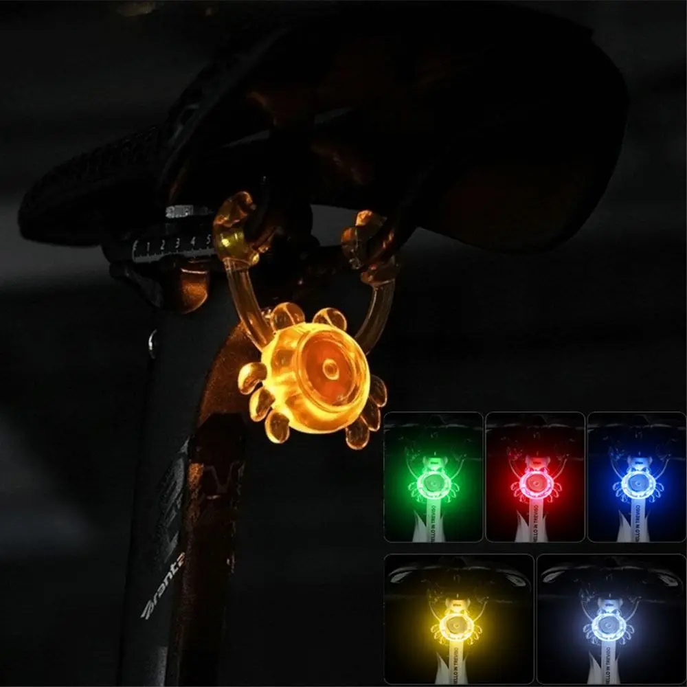 

High Brightness LED Bike Rear Light Waterproof Long Battery Life Night Cycling Taillight Easy To Install Lobster/Crab Shape