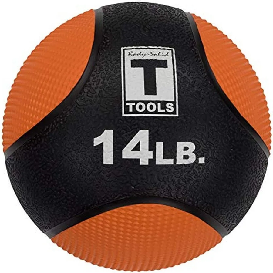 Pelota medicinal de goma: agarre superior, superficie texturizada, pelotas de fitness ajustables con presión de aire, ideales para ejercicios cardiovasculares y centrales