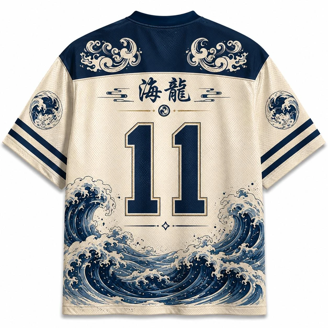 2627 New Unisex Dragon Wave 3D Print Jersey T‑Shirt Retro Oriental Myth Creature Graphic Tee Casual Streetwear Short Sleeve Tops