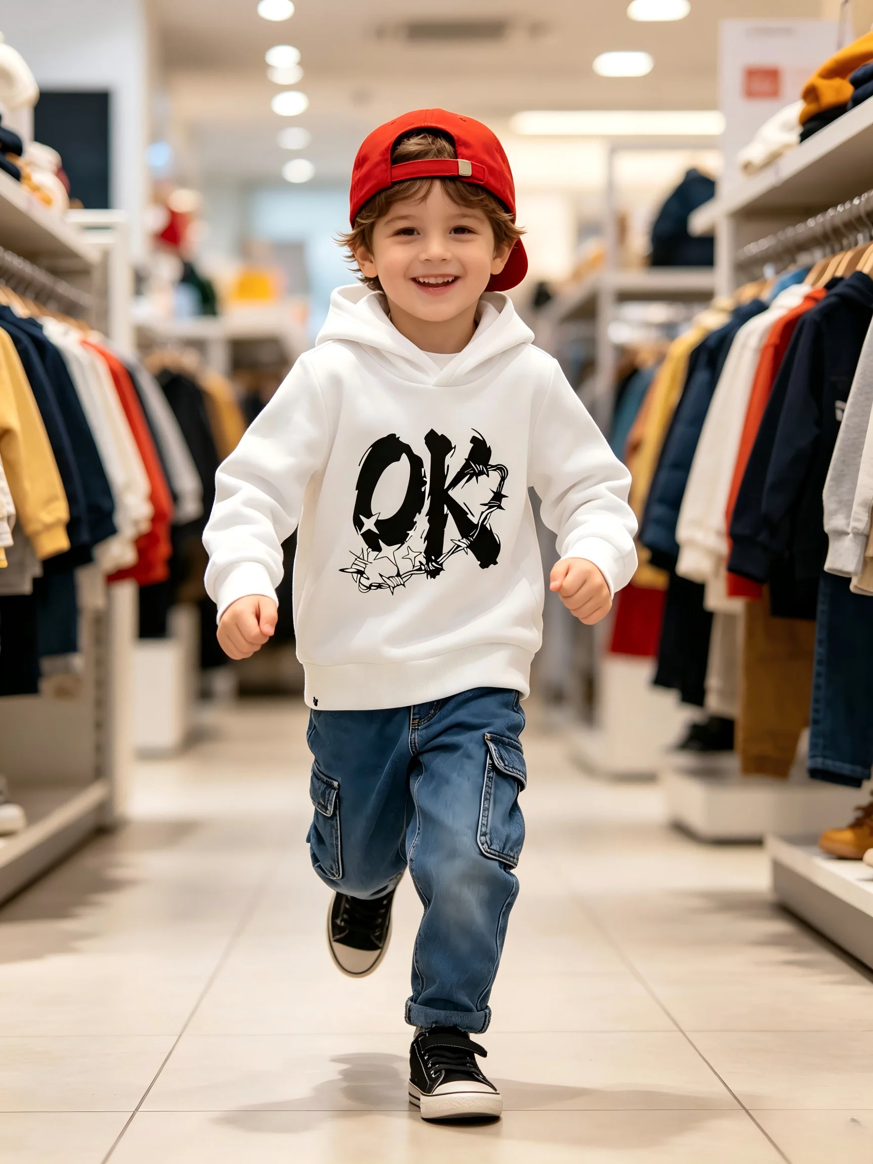 Toddler Hooded Sweatshirt Soft Breathable Kids Hoodie for Boys Girls Casual Daily Wear for Spring Autumn Winter
