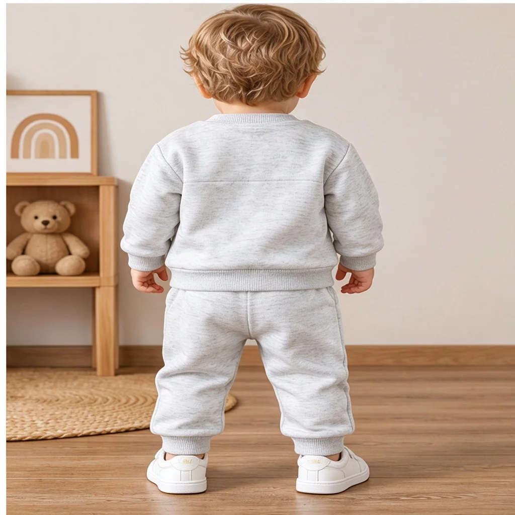 aby Boy Clothes Set Long Sleeve Sweatshirt and Pants 2 Piece Infant Casual Outfit Toddler Kids Spring Fall Tracksuit