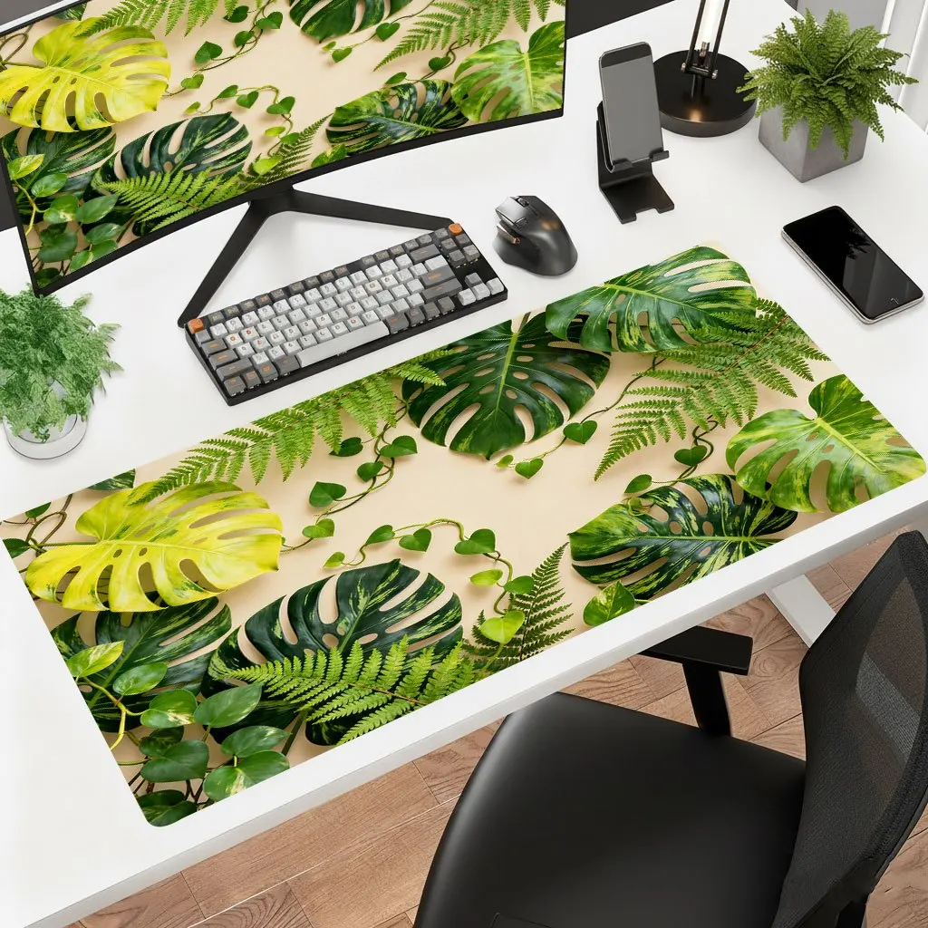 Brand Iron Art Mouse Pad Heart Leaf Design HD Print Thick Office Laptop Gaming Desktop Multifunctional Artistic Various Sizes