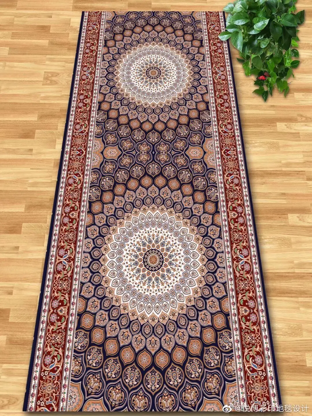 Lobby Long Corridor Carpet Home Stairs Rugs Easy Cleaning Hotel Hallway Wedding Decor Passageway Non-slip Floor Mat Customizable