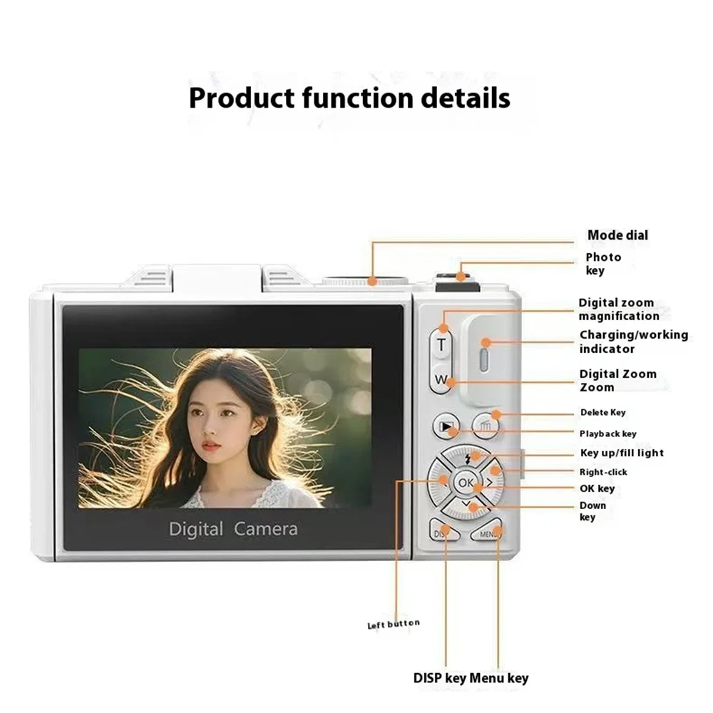 5K WiFi Vlogging Camera with Flip Screen 6