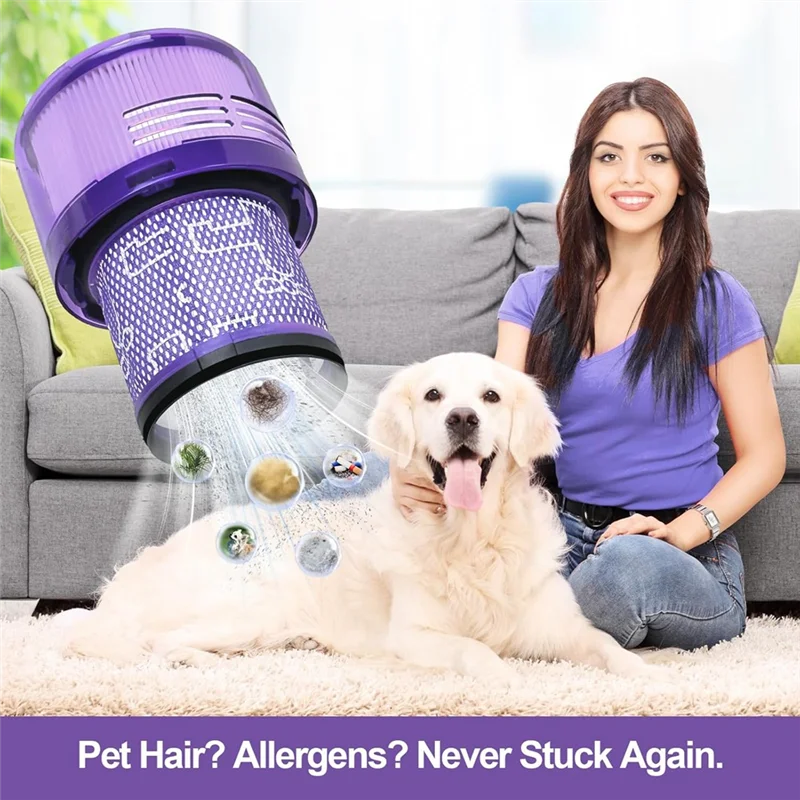 【Berserk】V11 V15 무선 진공용 진공 필터는 부품 970013-02 및 970013-03을 대체합니다.