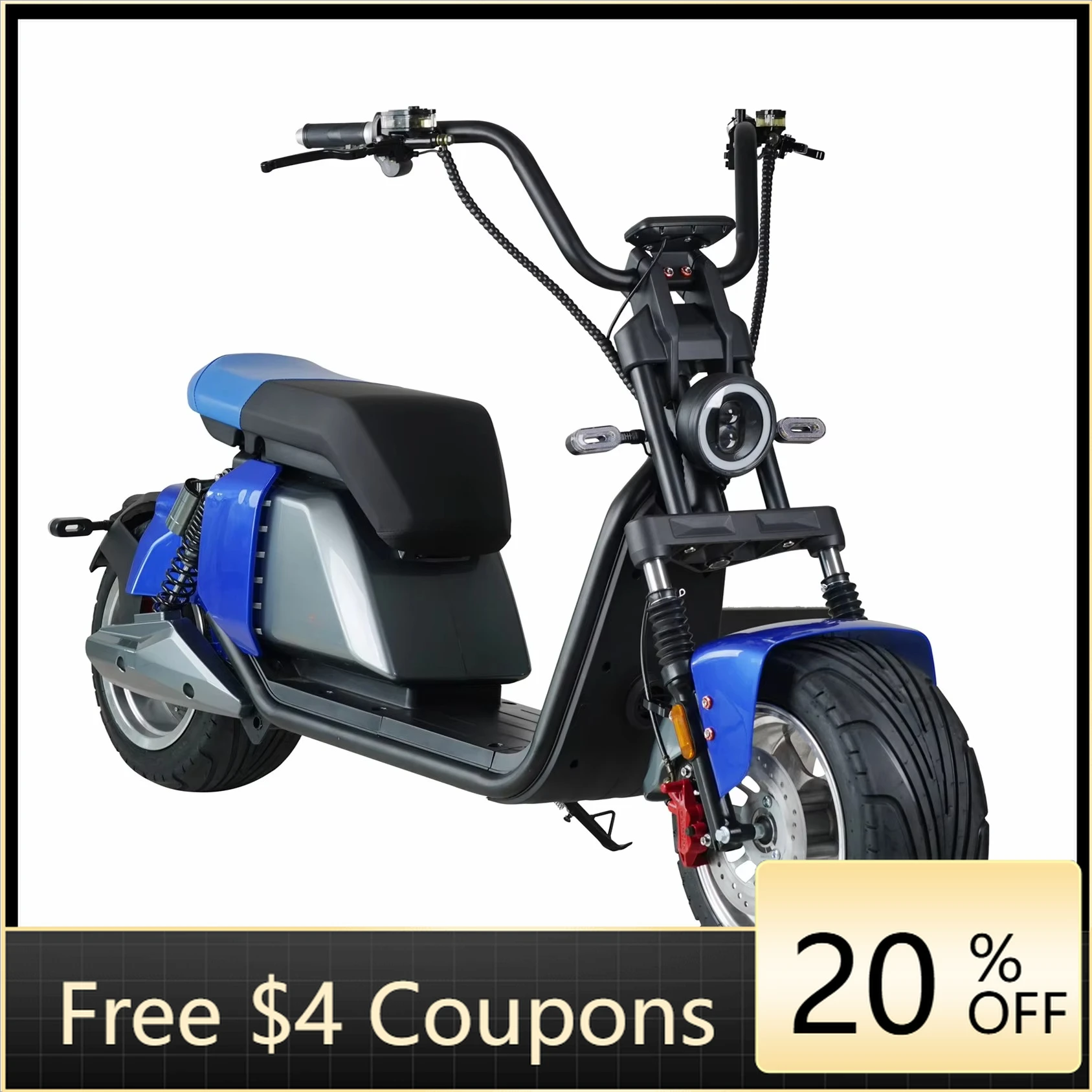 

yzhgbCheap Price High Speed Big Wheel Electric Fat Tire Scooter 60V 1500W 2000W 3000W Adult Large Seat Motorcycle