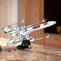 Red Five X-Wing Starfighter Building Set Includes 1558 pieces Christmas Gift