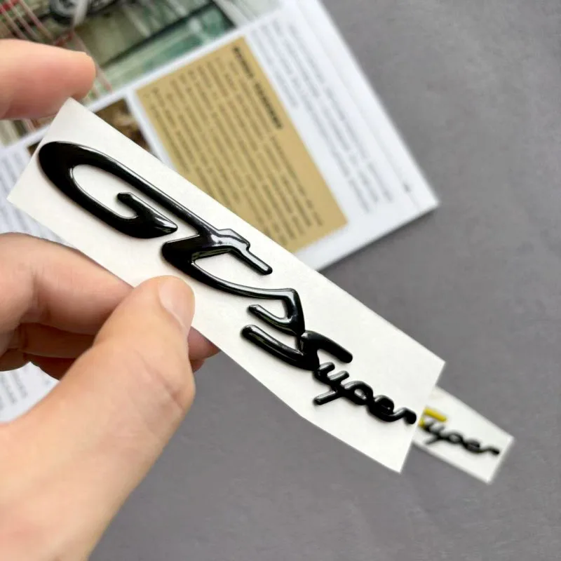 S Super GTSSUPER Sprint Motorcycle Badge Modification Soft Rubber Bright Surface Stickers Decoration Decal For Vespa Piaggio