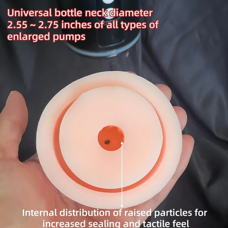 남성 자위용 페니스 펌프 슬리브 2.2인치에서 2.5인치 직경 실린더 슬리브 남성용 섹스토이