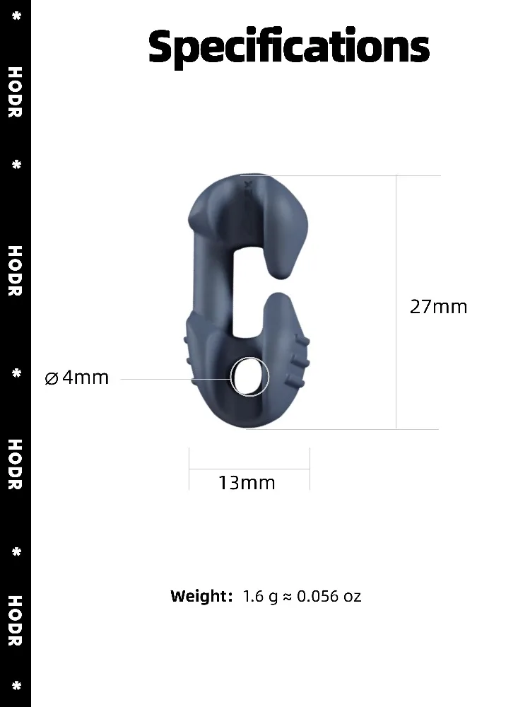 Duraflex Phantom Guyline Kabelversteller POM Micro Spanner für 1,5–4 mm Linien, 1,6 G für Zelte und Planen – Ultraleichte Campingausrüstung – Detail 7