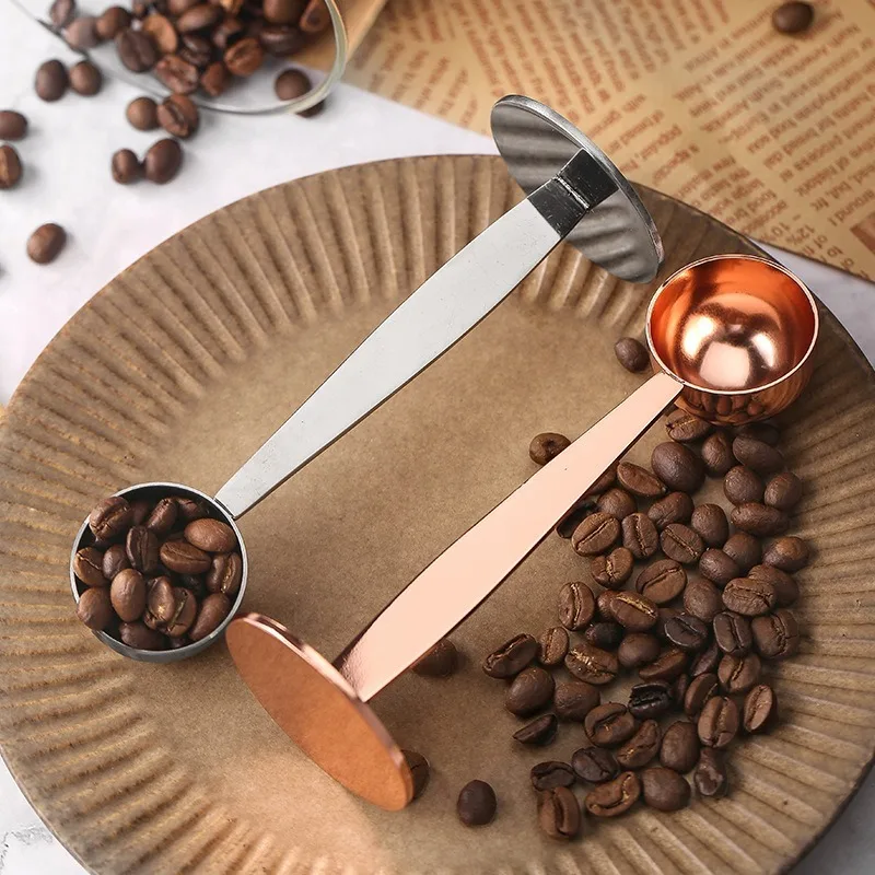 

Stainless Steel Measuring Tamper Spoon Coffee Press Powder Scoop Coffee&Tea Measuring Spoons Measuring Cups and Spoons