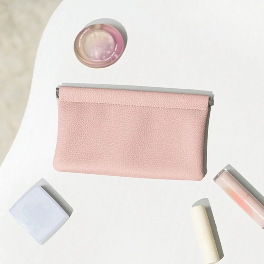 New Automatic Closure PU Leather Long Wallet Waterproof Large Capacity Coin Purse Storage Bag Storage Organizer