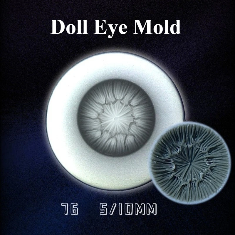 5/10MM BJD Cartoon Doll Three-dimensional Eye Pattern Fundus Oculi Integrated Silicone Mold DIY Animation Doll Eye-making Tools