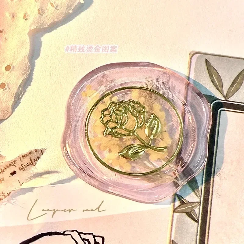 18pcs/set Wax Seal Stamp Shape Stickers Card Making Envelope Sealing Stickers Scrapbook Journal Planner Decorations Stationery