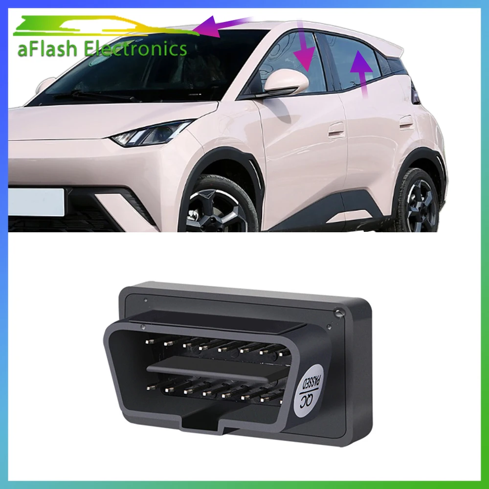 Voor BYD Seagull 2023 2024 Dolfijn Mini Obdii Autoruit Lift Module Obd Gemodificeerde Een Klik Automatische Venster Sluiten accessoire