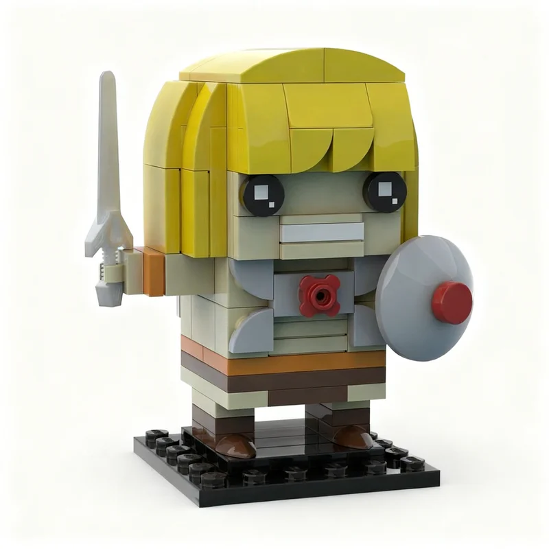 130 pièces MOC Brickheadz He-Man Masters Of The Universe Modèle de blocs de construction Architecture Idée Cadeaux de Noël Jouets éducatifs Briques