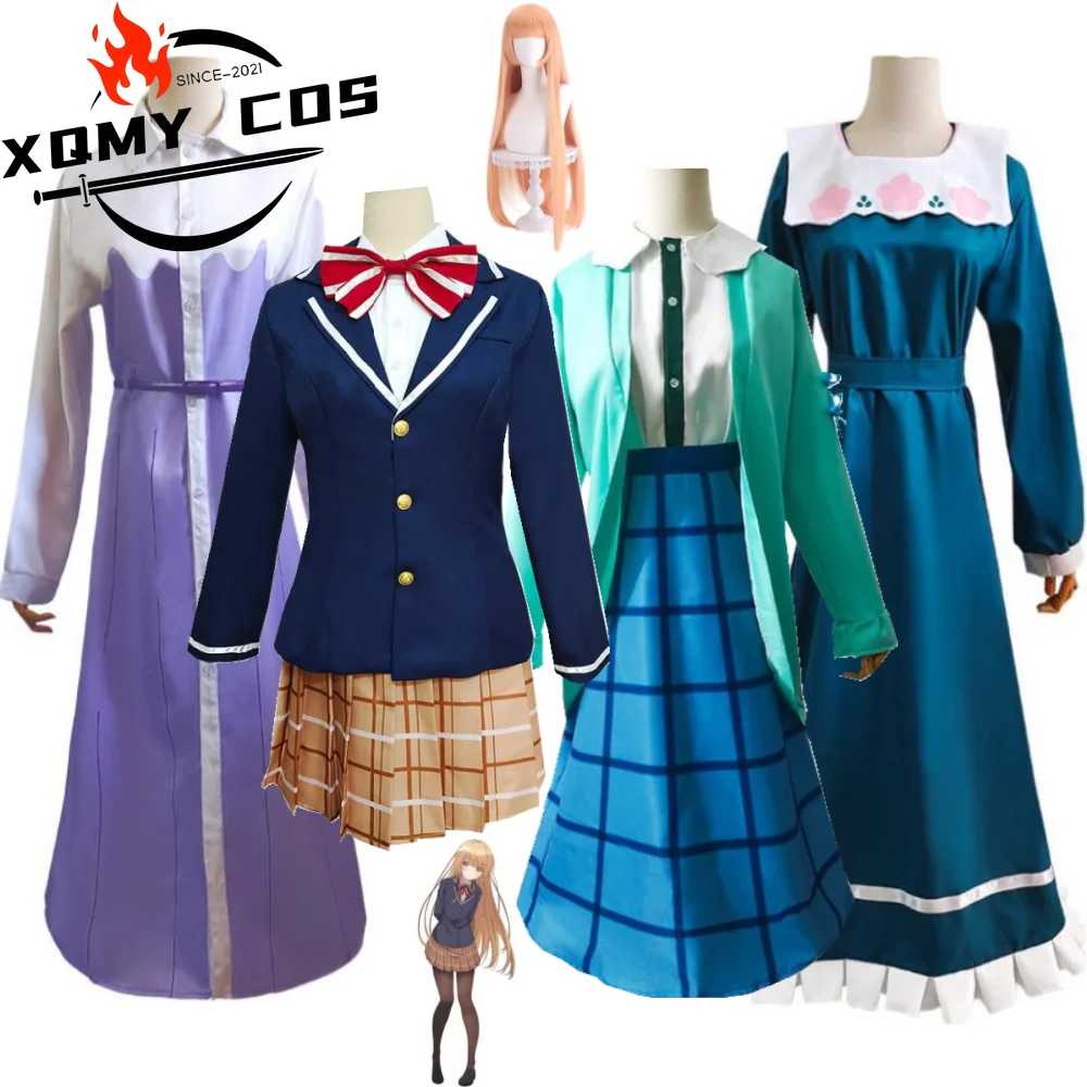 

XqAnime The Angel Next Door Spoils Me Rotten Shiina Mahiru Косплей Костюм Парик Повседневная Одежда Школьная JK Униформа Костюм на Хэллоуин