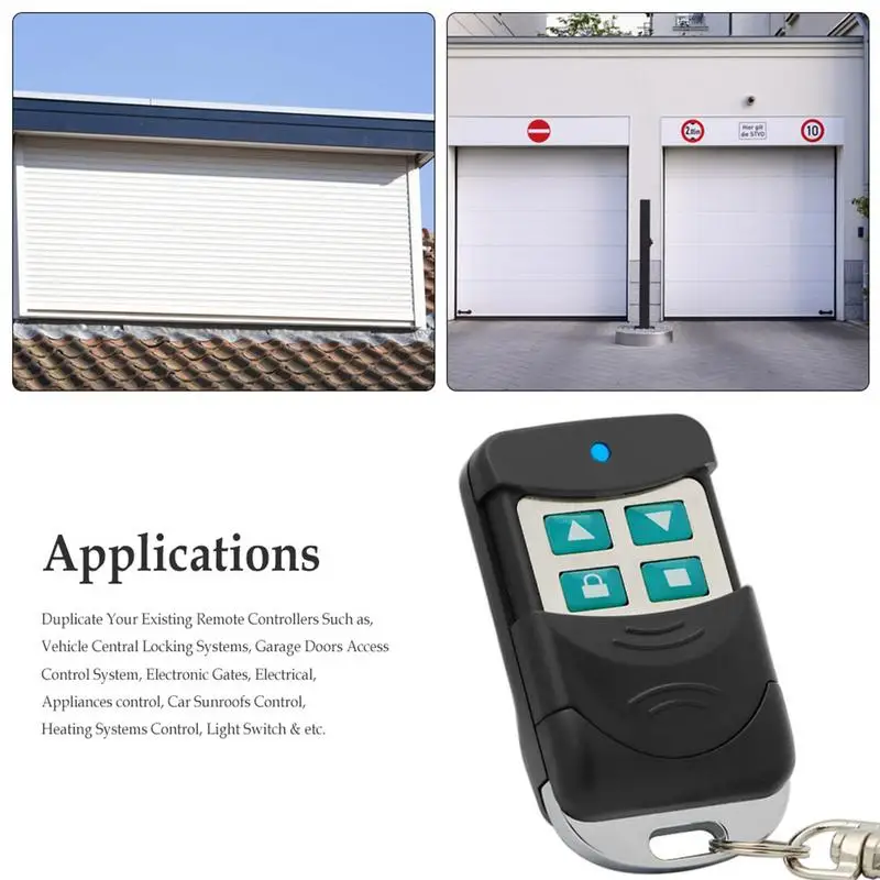 Remote Controller 4-Button A/B/C/D ASK Modulation System For Electric Garage Door Small Transmitter Key