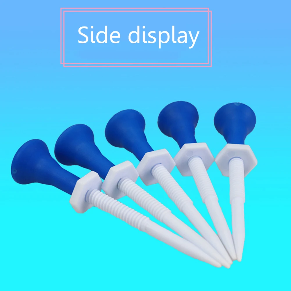 5개/박스 트레이닝 볼 스탠드 티 높이 조절 가능 볼 홀더 스탠드 86mm 길이 야외 스포츠 액세서리 골퍼 연습용