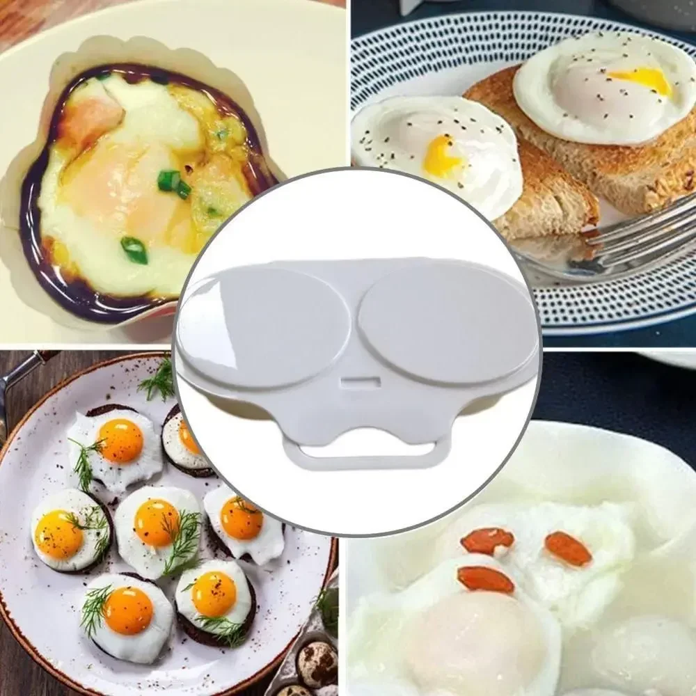 Microwave Oven Round Shape Egg Steamer Box Kitchen Cooking Mold Egg Poacher Home Kitchen Utensils Gadgets Fried Egg Tools