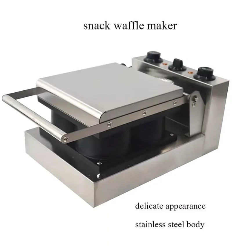 GCS 4 قطعة الكهربائية التجارية الفولاذ المقاوم للصدأ غير عصا النساء المعتوه الهراء شكل كبير الصدر الهراء بيكر الثدي الكهربائية صانع الوافل