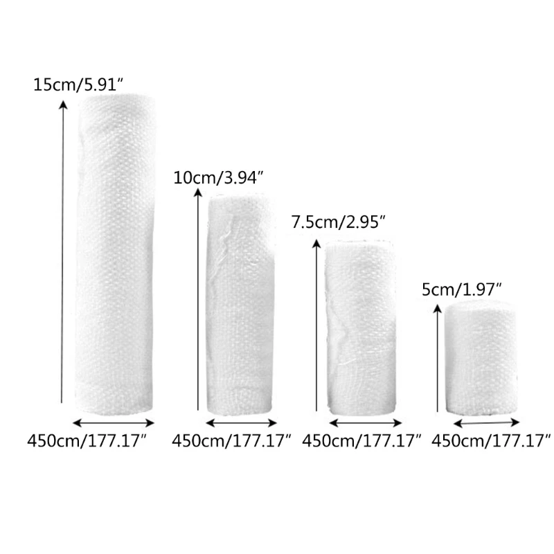 Pack of 4 Rolls Conforming Bandage, Safe and Breathable Gauze Bandage Roll for Dressing Wounds, 4.9 Yards Per Roll,