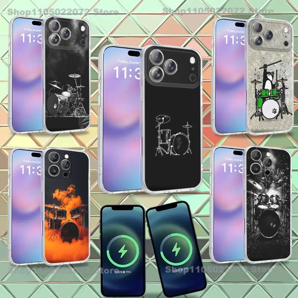 

Cool Drum Drummer Phone Case For iPhone 16,14,11,17,13,15,12,Air,Plus,Pro,Max,E,Mini Frosted for MagSafe Magnetic Wireless