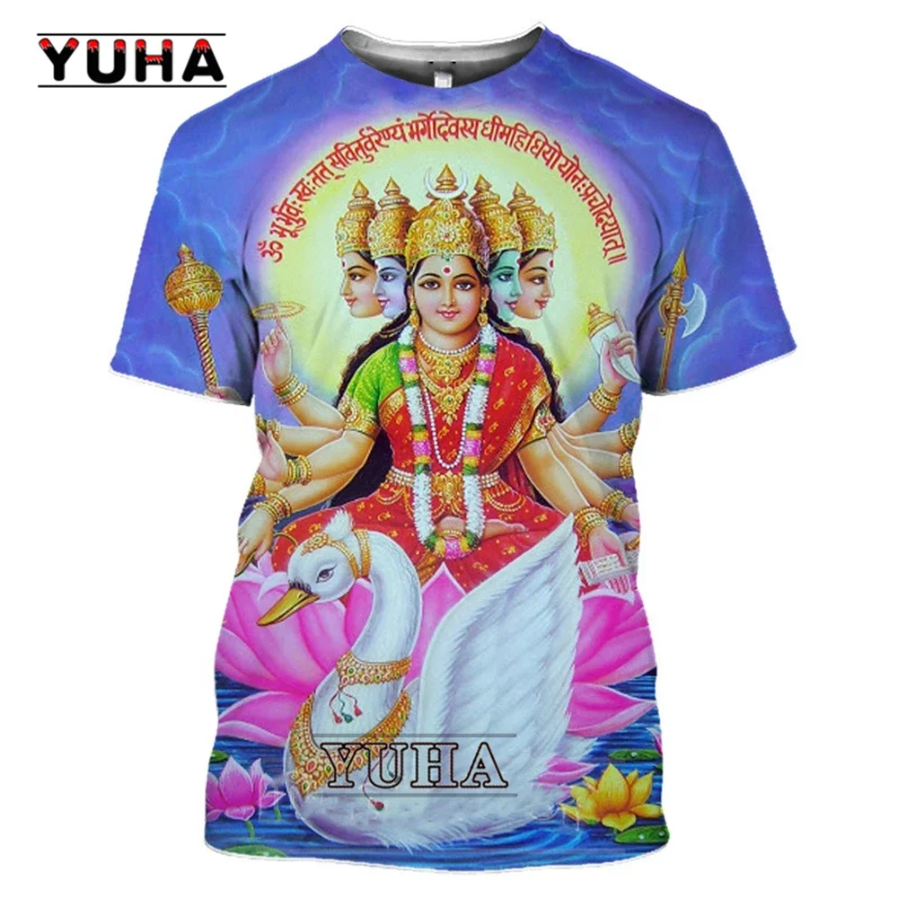 3D Print Hinduism Vishnu Men Tshirt Women Believer Myth Hindu Lord God Shiva T Shirt Bull Ride Nandi Cosplay Cool Tees