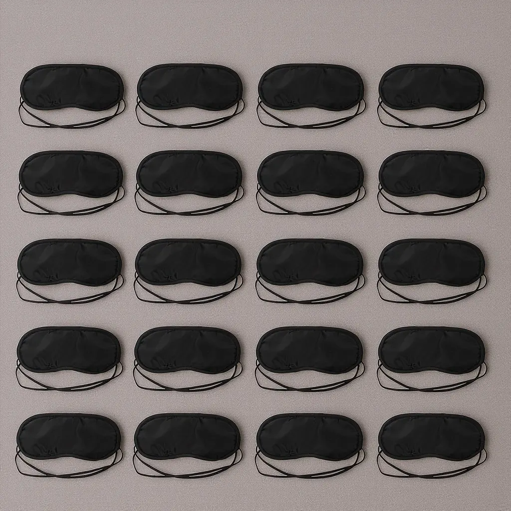 Night Sleeping Eye Cover Soft Lightweight Lightproof Eye Mask with Elastic Back Strap for Travel Train Plane Hotel Home Use