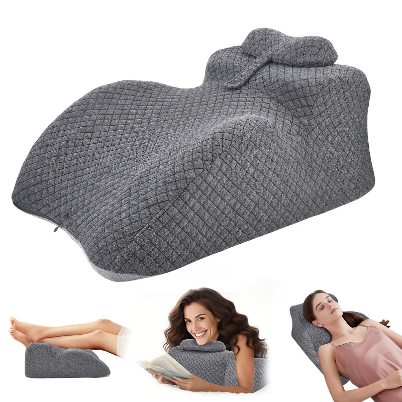 

This Dedicated Lumbar Support Pillow, Wedge-shaped Pillow and Memory Foam Reading Pillow Offers Back Meeting The Needs of Sleep