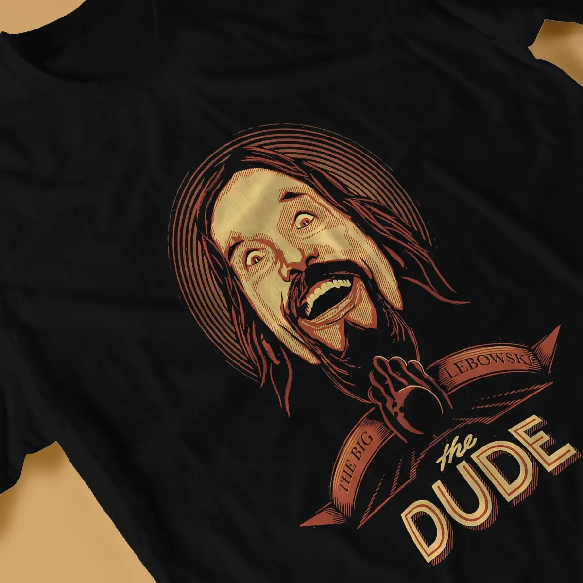 The Big Lebowski Movie The Dude Tshirt Graphic Men Tops Vintage Goth Summer Polyester Clothes Harajuku T Shirt