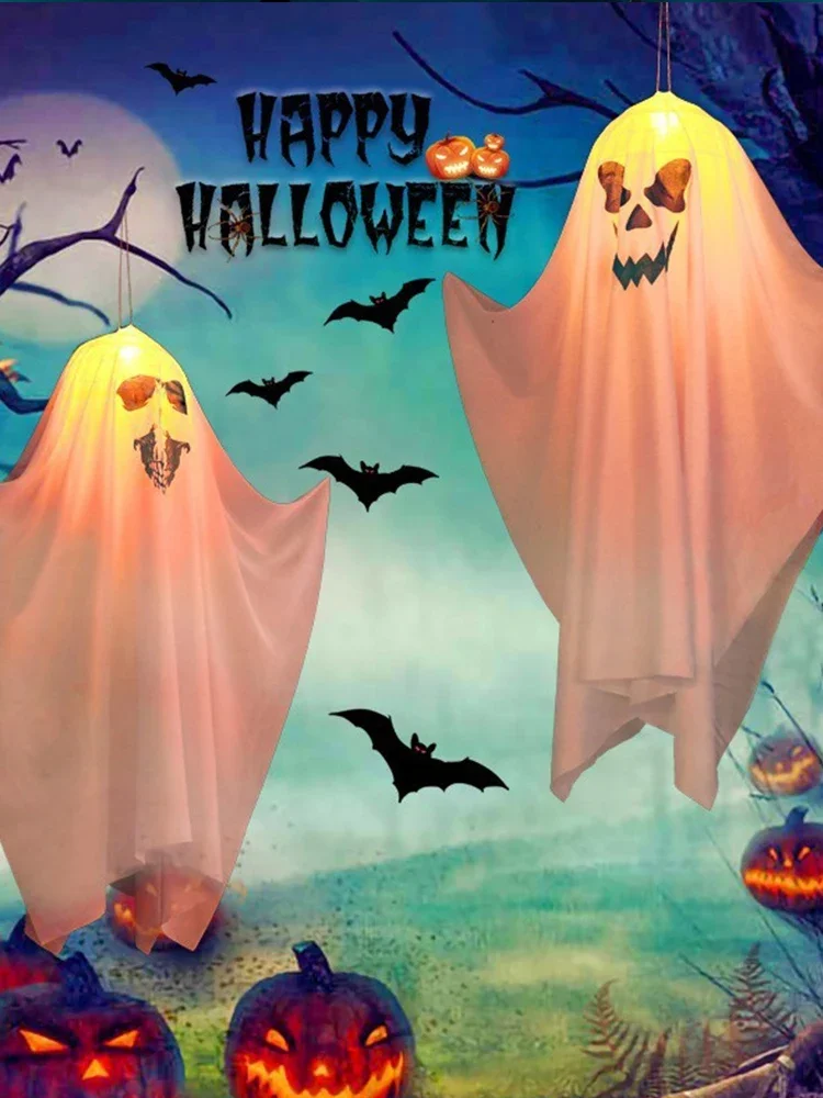 

Хэллоуин Тыква Ужас Призрак Ткань Светодиодный Декор Хэллоуин Тематическая Серия Украшения Домашний Двор Фестиваль Украшения Партии
