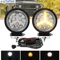 4 INCH Led Work Bar Headlights Beam Round DRL Spotlight 12v 24V Car Daytime Driving for Boat ATV Car Trucks Off Rpad 4x4