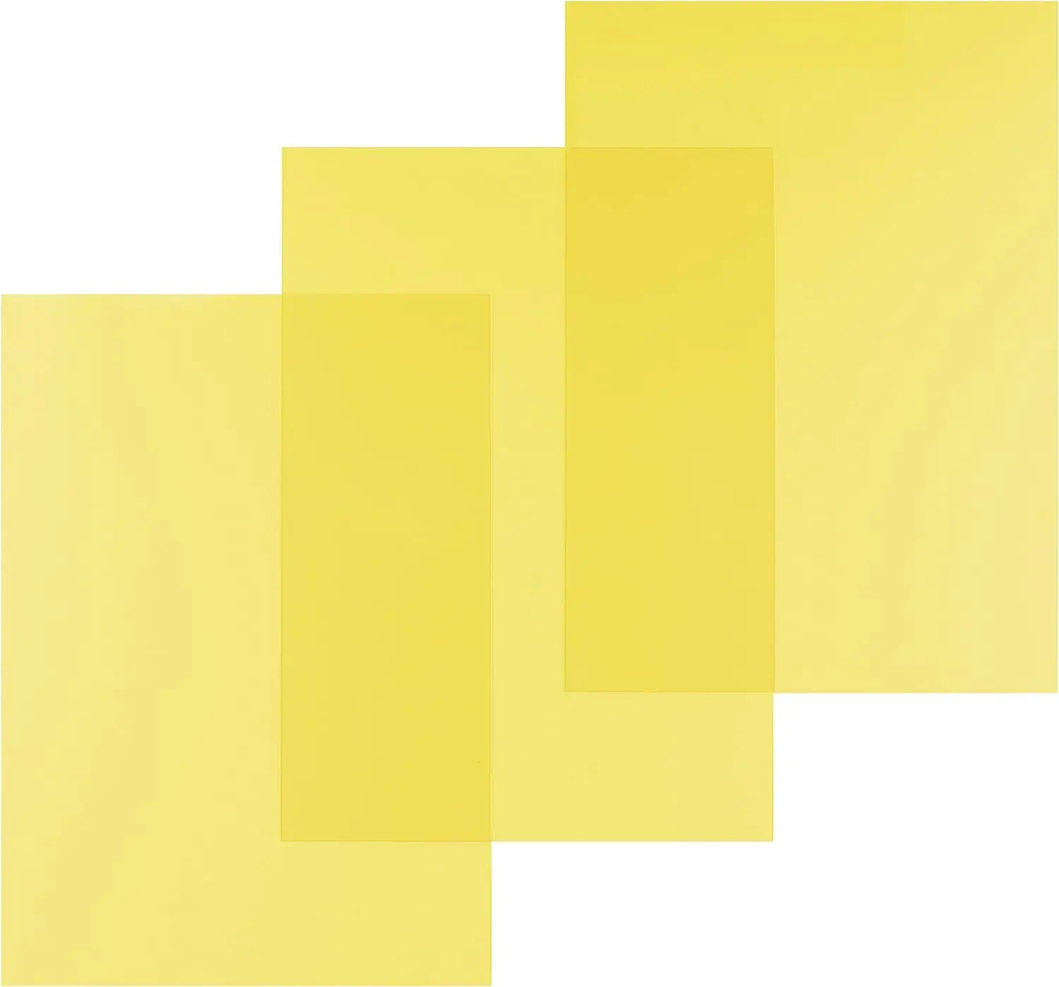 Size A4 Transparency Yellow Acetate PVC Binding Cover Transparent Plastic Sheets Thickness 200micron