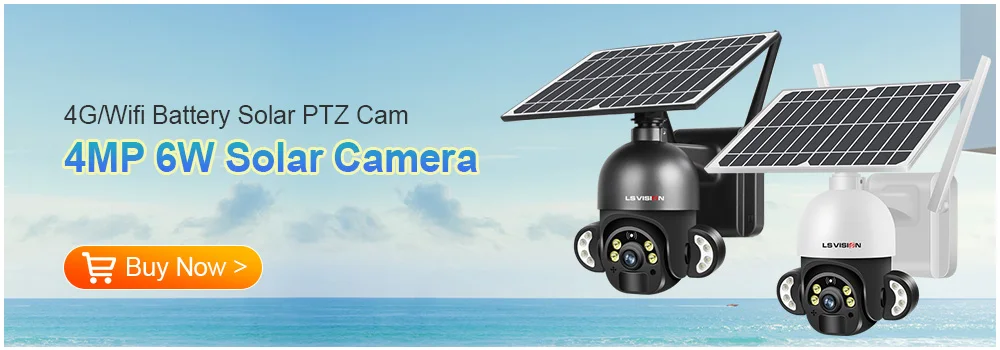 LS VISION 4MP 2K Telecamera solare 4G multiuso per esterni